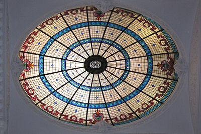 Stained Glass Dome Skylight in Boldt Castle.